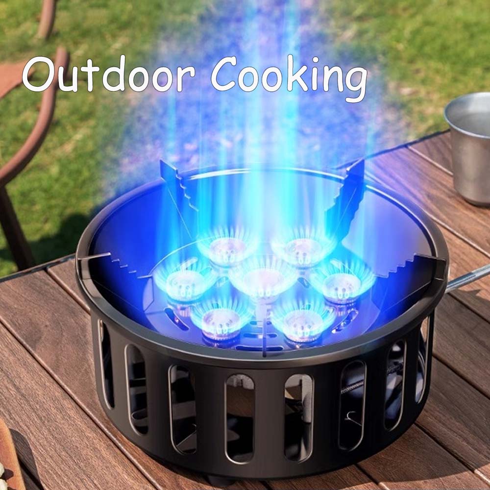 Camping Cooking Burner - 21000W 7-Core Camping Stove High-Power Strong