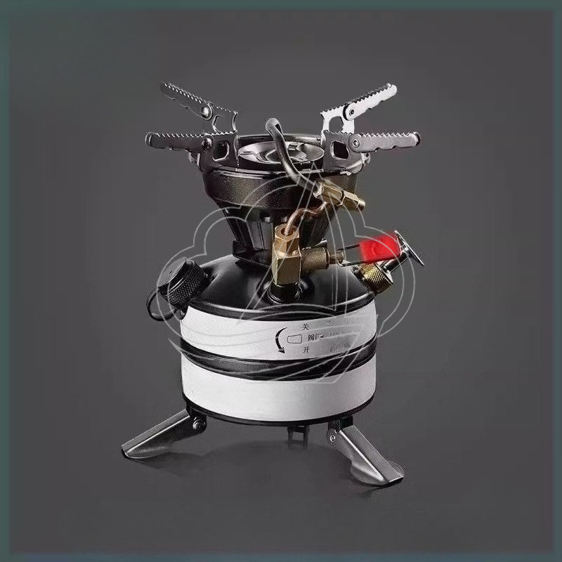Camping Cooking Burner - All-in-One Portable Camping Stove Kit Multi-Fuel