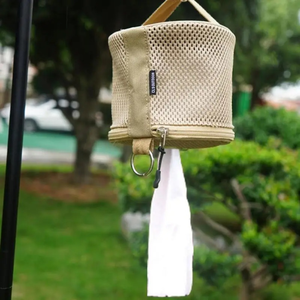 Camping Cooking Utensil Holder - Outdoor Camping Tissue Case Roll Paper