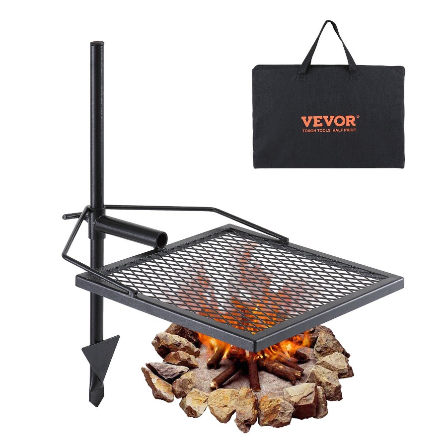Camping Cooking Grate - Swivel Campfire Grill for Fire Pits