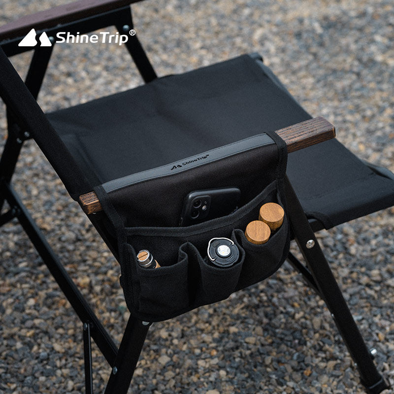 Camping Cooking Utensil Holder - ShineTrip Outdoor Camping Chair Armrest Storage