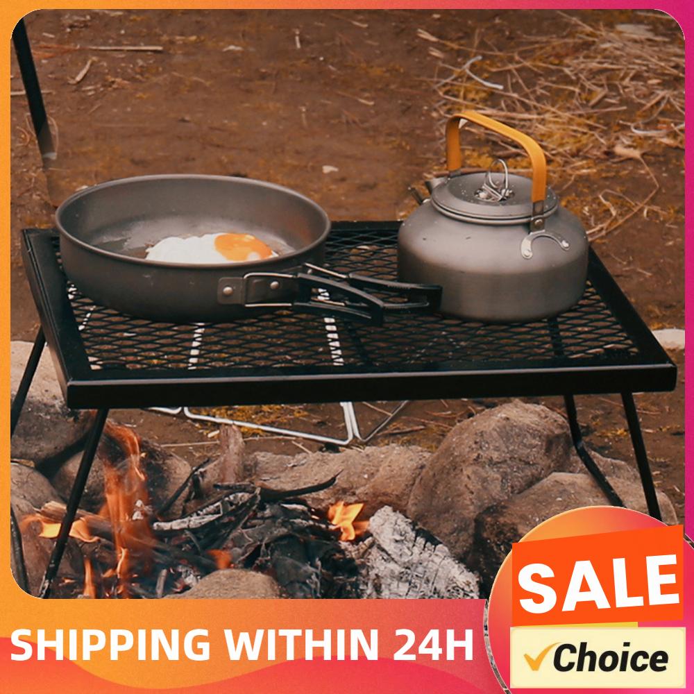 Camping Cooking Grate - Campfire Grill Grate Folding Camp Fire
