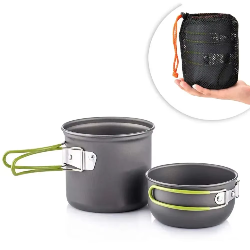 Camping Cooking Mess Kit - Ultralight Camping Pot Set: Camping Cookware