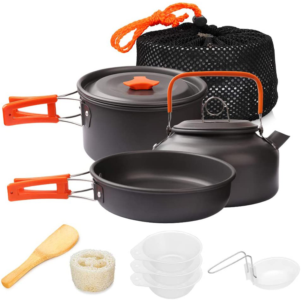 Camping Cooking Pots And Pans - 1pcs/1set Camping Cookware Kit Outdoor Cooking