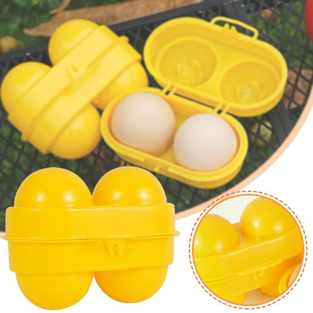 Camping Cooking Utensil Holder - 2 Grid Egg Storage Box Container