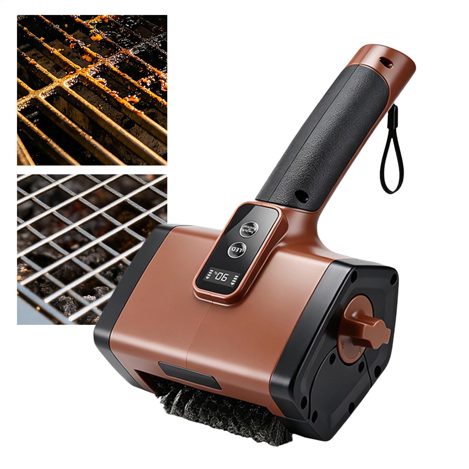 Camping Cooking Grate - Automatic Grill Cleaner 3000mAh Rechargeable BBQ