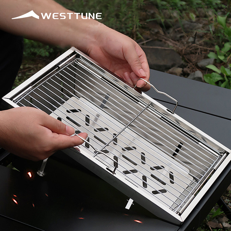 Camping Cooking Burner - WESTTUNE IGT Barbecue Grill Folding Charcoal