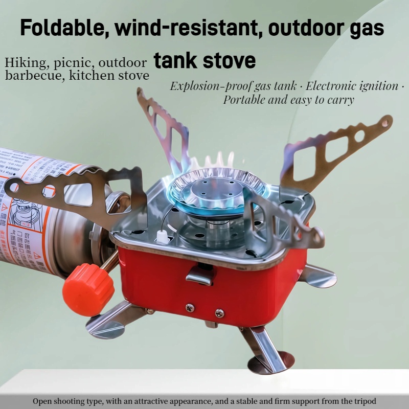Camping Cooking Grate - Outdoor Mini Square Stove Camping Cooking