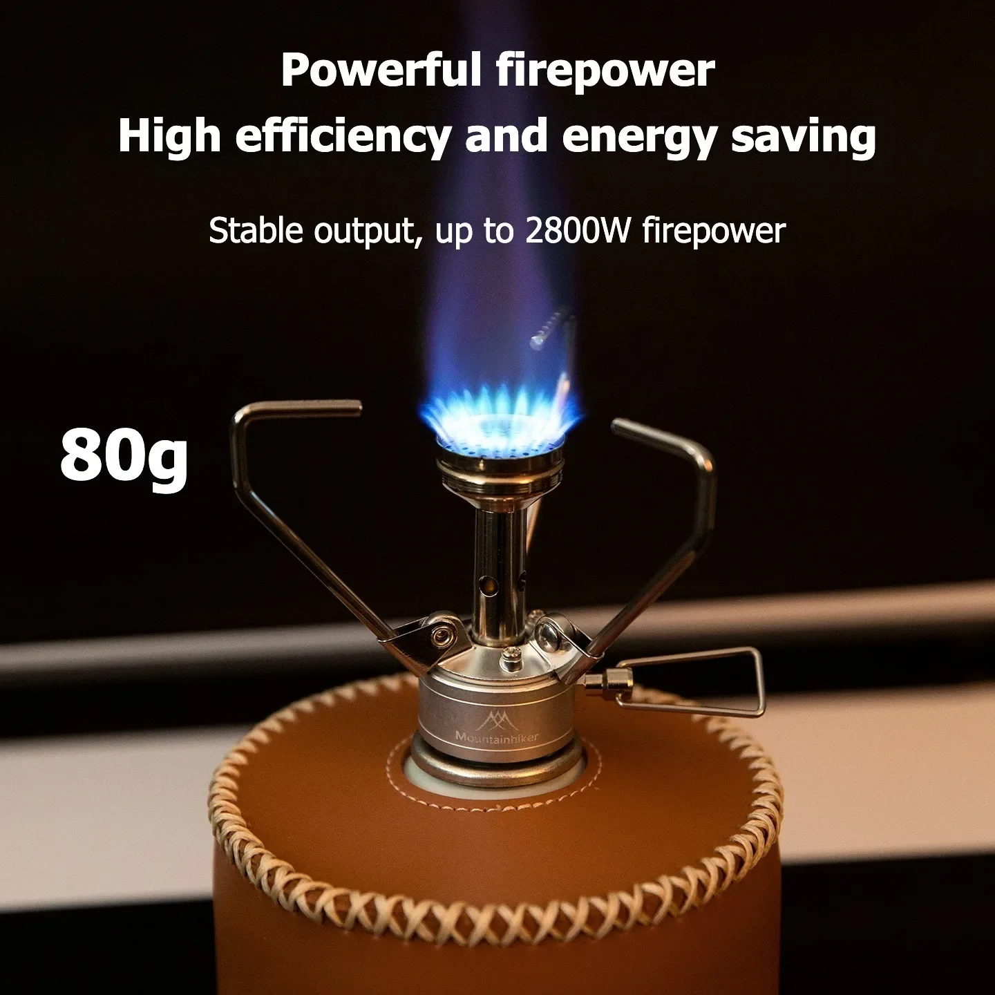 Camping Cooking Burner - Mountainhiker Ultralight 304 stainless steel Integrated