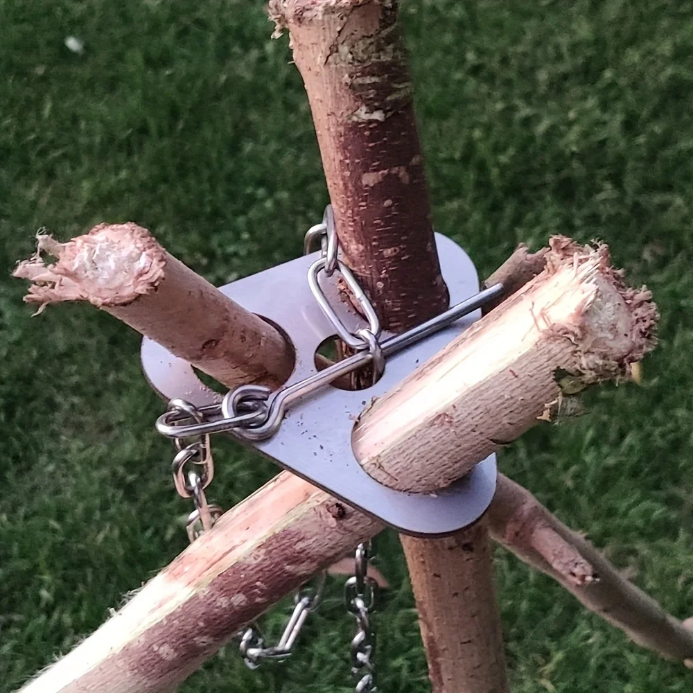Camping Cooking Gear - Outdoor BBQ Tripod Portable Detachable Hanging