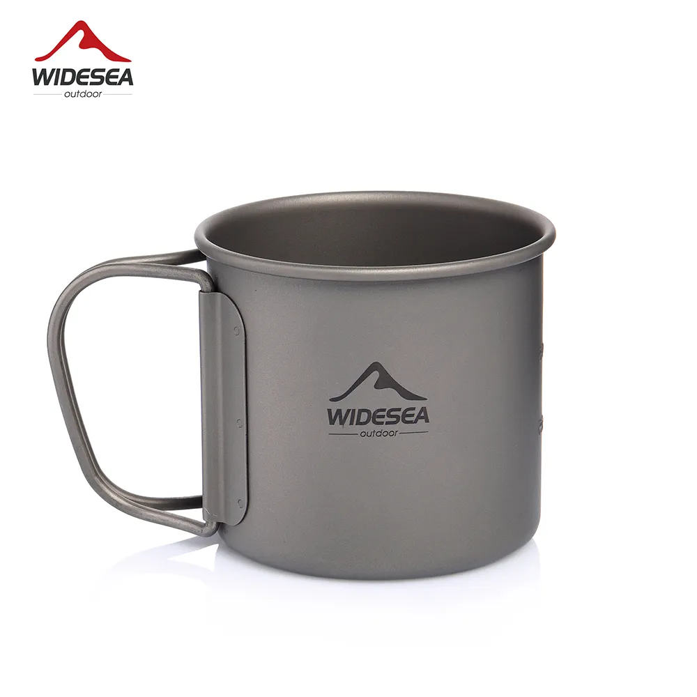 Camping Cooking And Dining Set - Widesea Camping Mug Titanium Cup Tourist