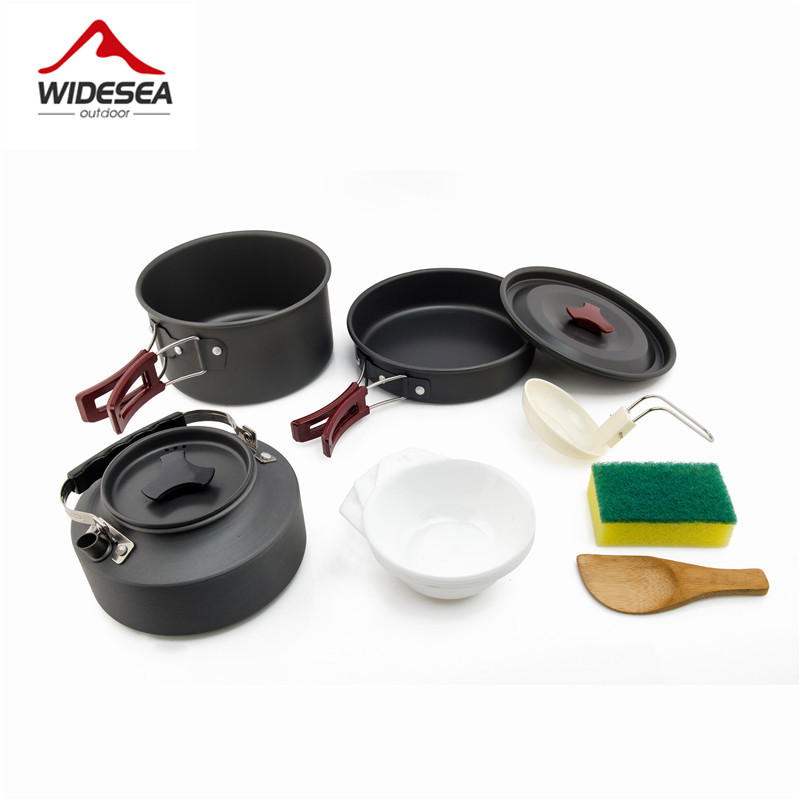 Camping Cooking And Dining Set - Widesea Camping Cookware Set Outdoor Pot