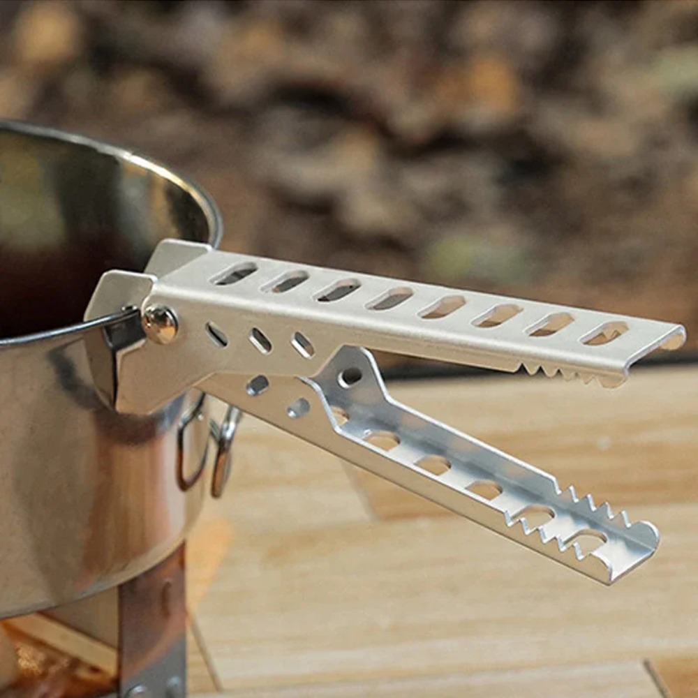 Camping Cooking Utensil Holder - Aluminium Anti-hot Alloy Clip Bowl Gripper