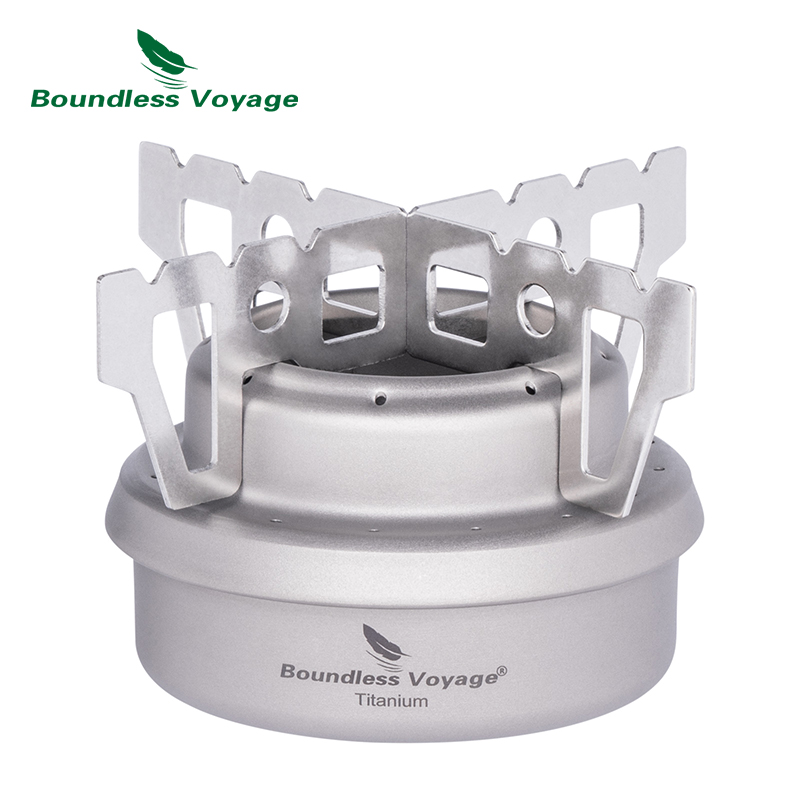 Camping Cooking Burner - Boundless Voyage Titanium Spirit Burner Mini