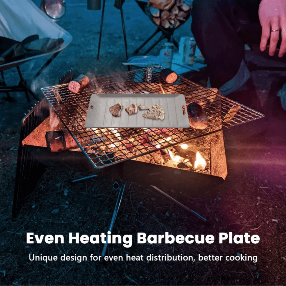 Durable Titanium Camping Grill - Camping Cooking Pan recension och pris