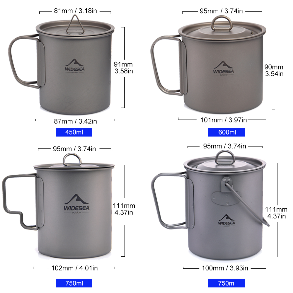Widesea Camping Mug Titanium C - Camping Cooking And Dining Set recension och pris