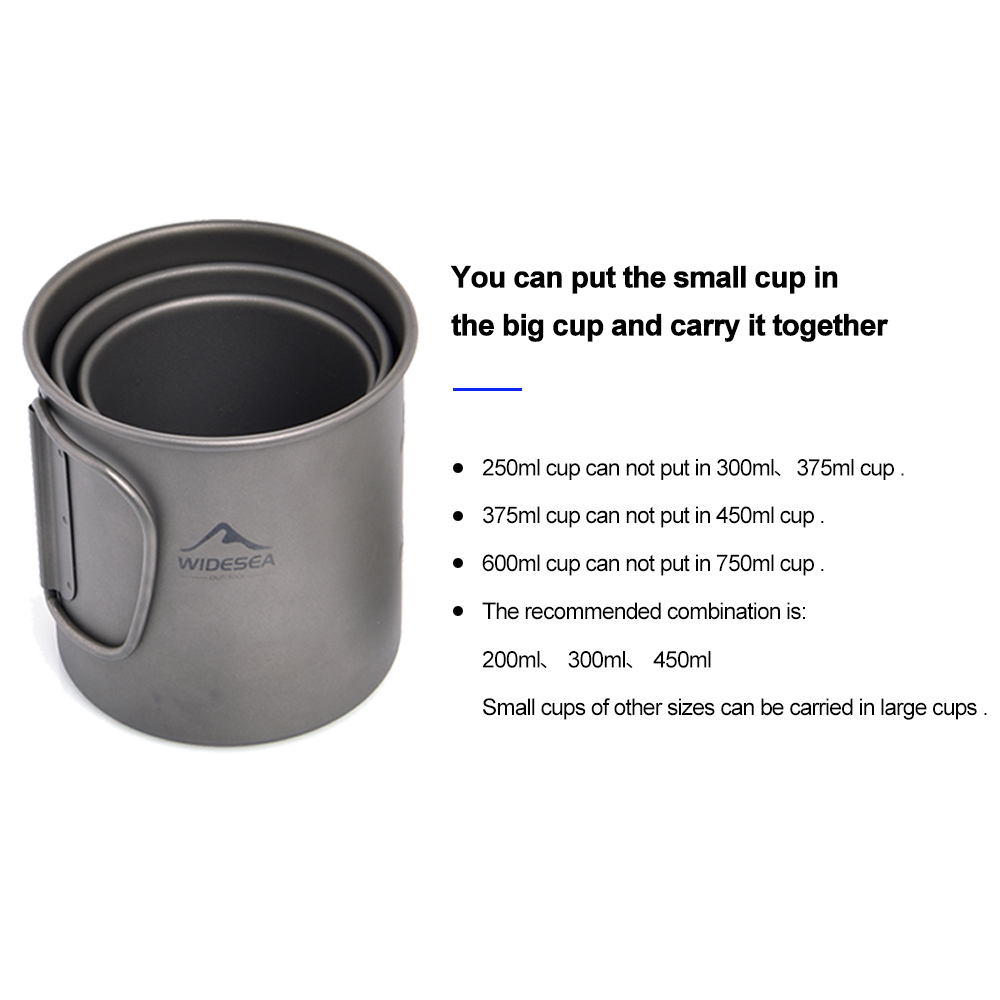 Widesea Camping Mug Titanium C - Camping Cooking And Dining Set recension och pris