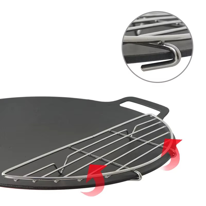 Outdoor Barbecue Net Steam Rac - Camping Cooking Utensil Holder recension och pris