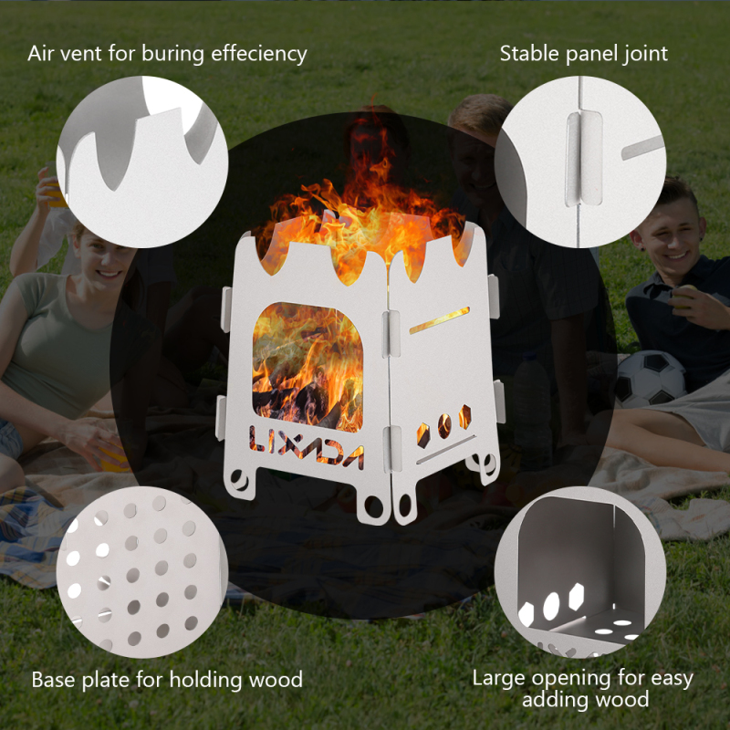 Lixada Titanium/Stainless stee - Camping Cooking Top recension och pris