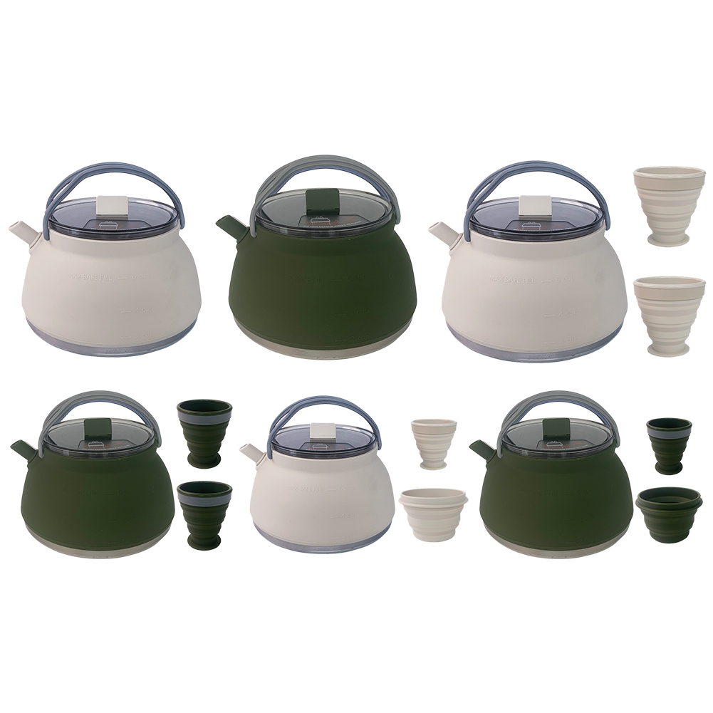 Outdoor Folding Silicone Kettl - Camping Cooking Pots And Pans recension och pris