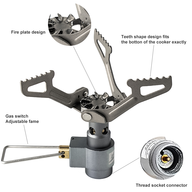 BRS Outdoor Gas Stove Mini Cam - Camping Cooking Top recension och pris