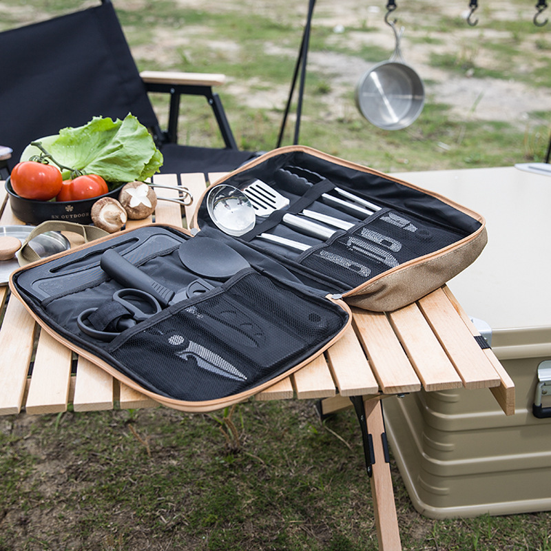 8pcs Camping Kitchen Cookware  - Camping Cooking And Dining Set recension och pris
