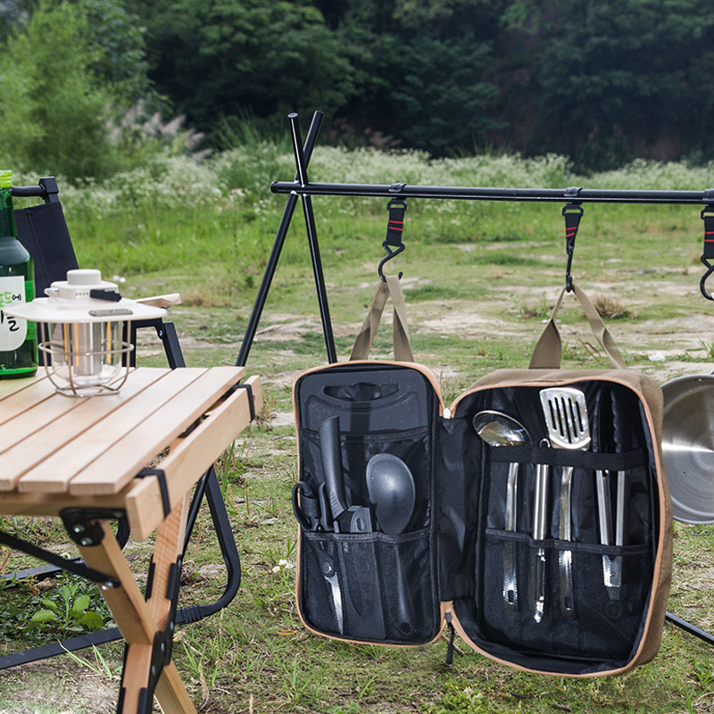 8pcs Camping Kitchen Cookware  - Camping Cooking And Dining Set recension och pris