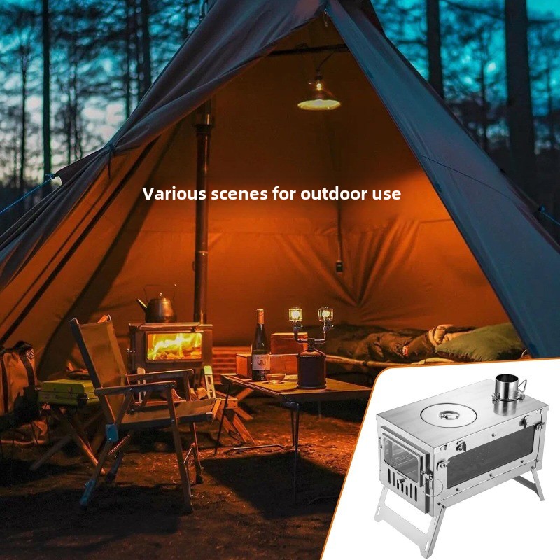 430 Stainless Steel Portable T - Camping Cooking Burner recension och pris