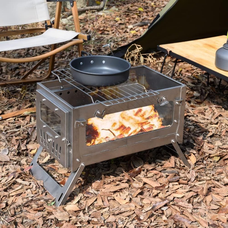 430 Stainless Steel Portable T - Camping Cooking Burner recension och pris