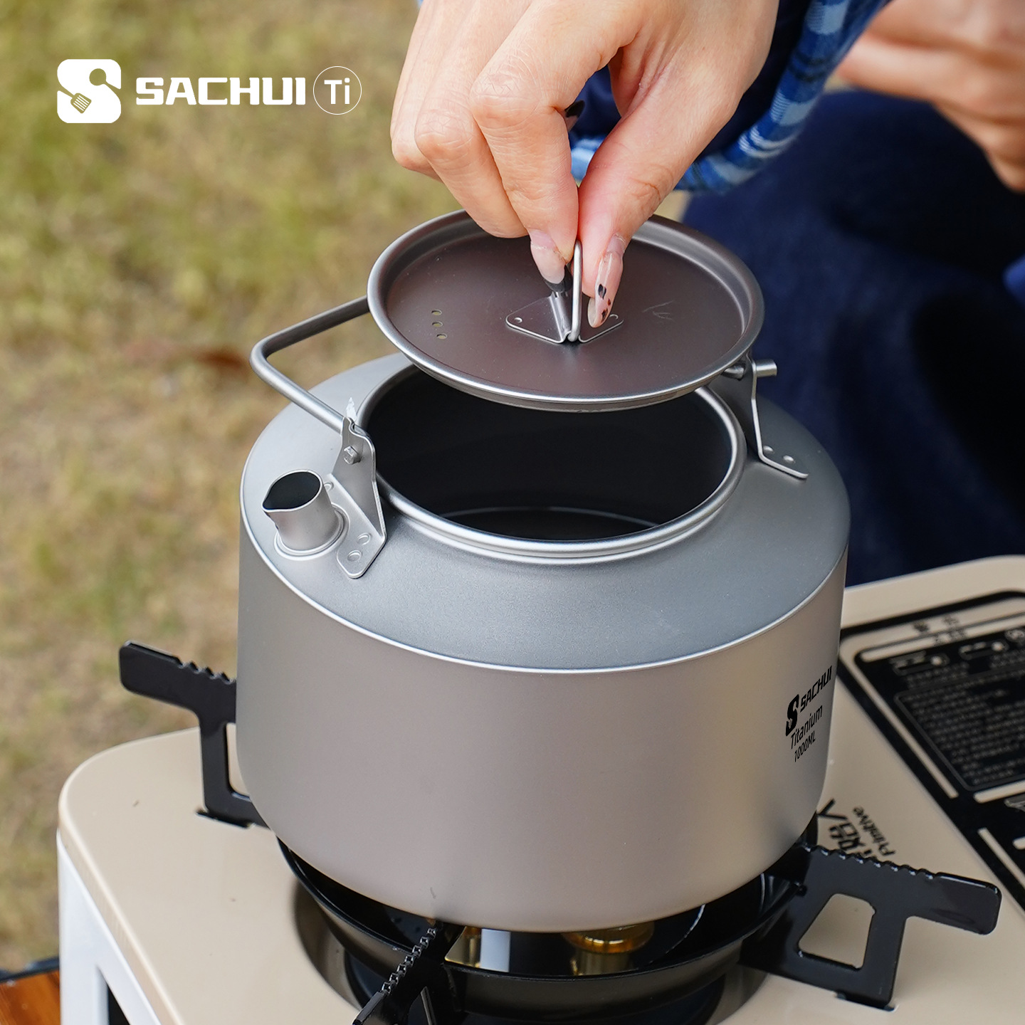 1000ML Pure Titanium Kettle Ou - Camping Cooking Gear recension och pris