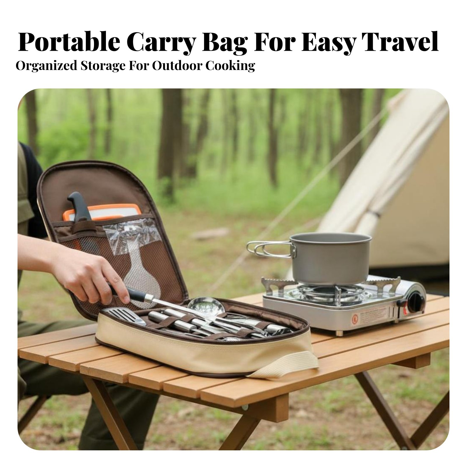 Outdoor Portable Cooking Utens - Camping Cooking And Dining Set recension och pris