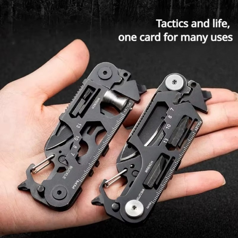 Multifunctional EDC Tool Card  - Camping Cooking Utensil Holder recension och pris