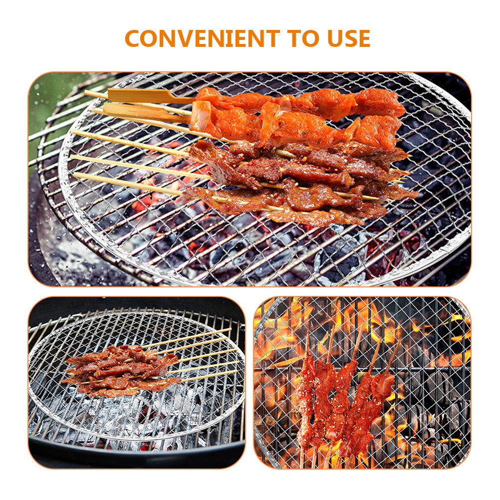 10Pcs Bbq Grill Mesh Fire Pit  - Camping Cooking Grate recension och pris