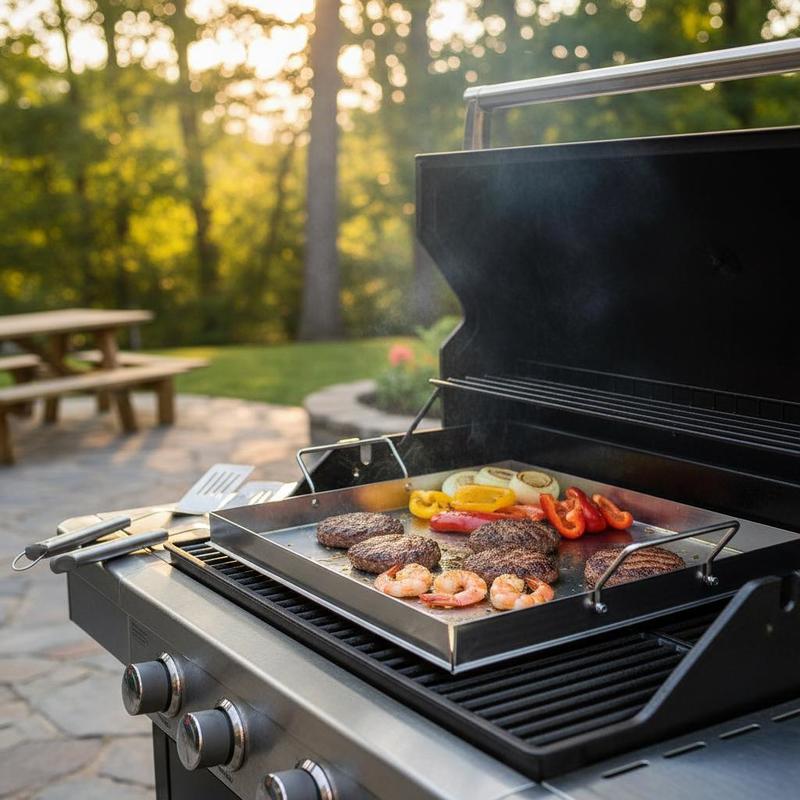 Universal Flat Top Griddle 18x - Camping Cooking Pan recension och pris