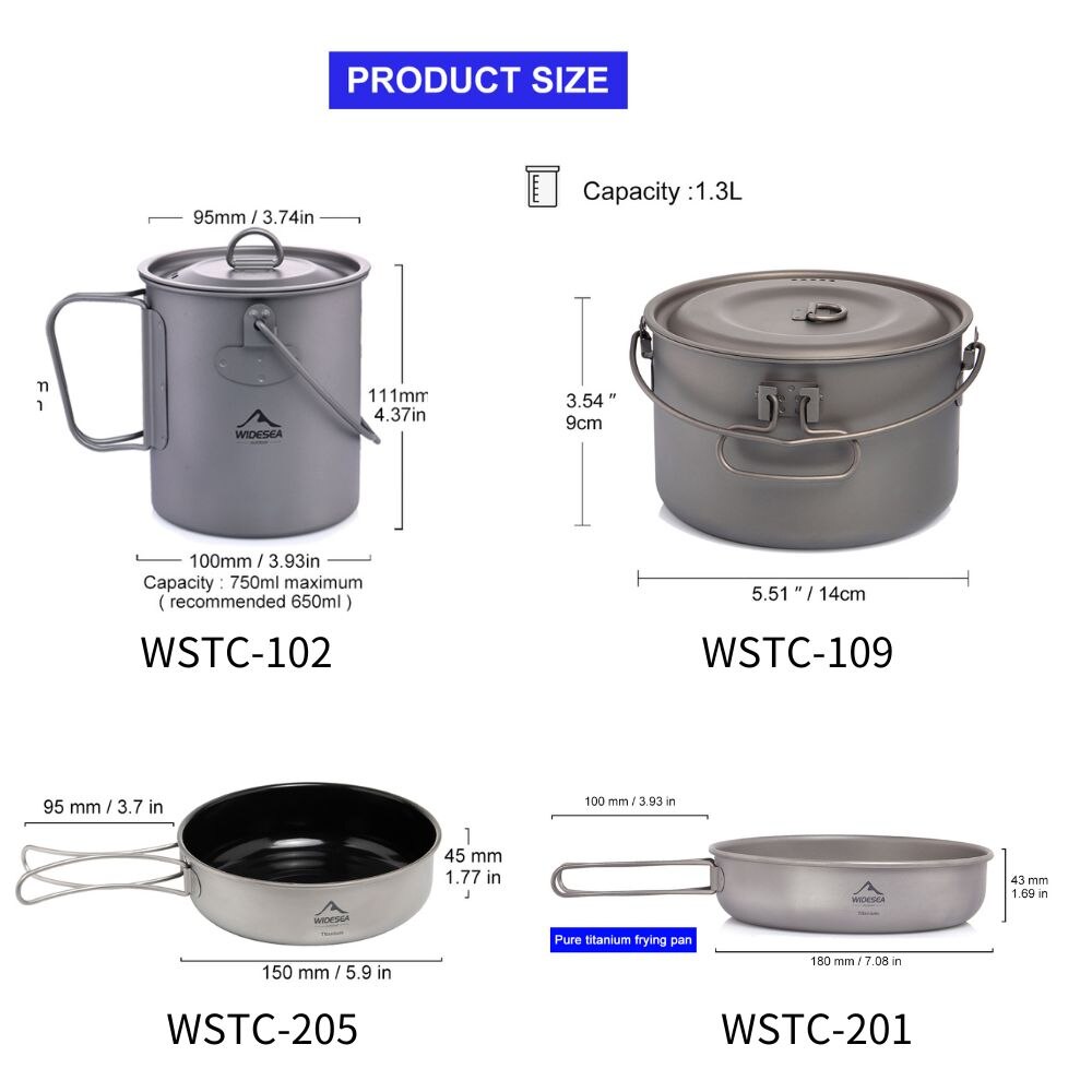 Widesea Camping Tableware Tita - Camping Cooking Frying Pan recension och pris