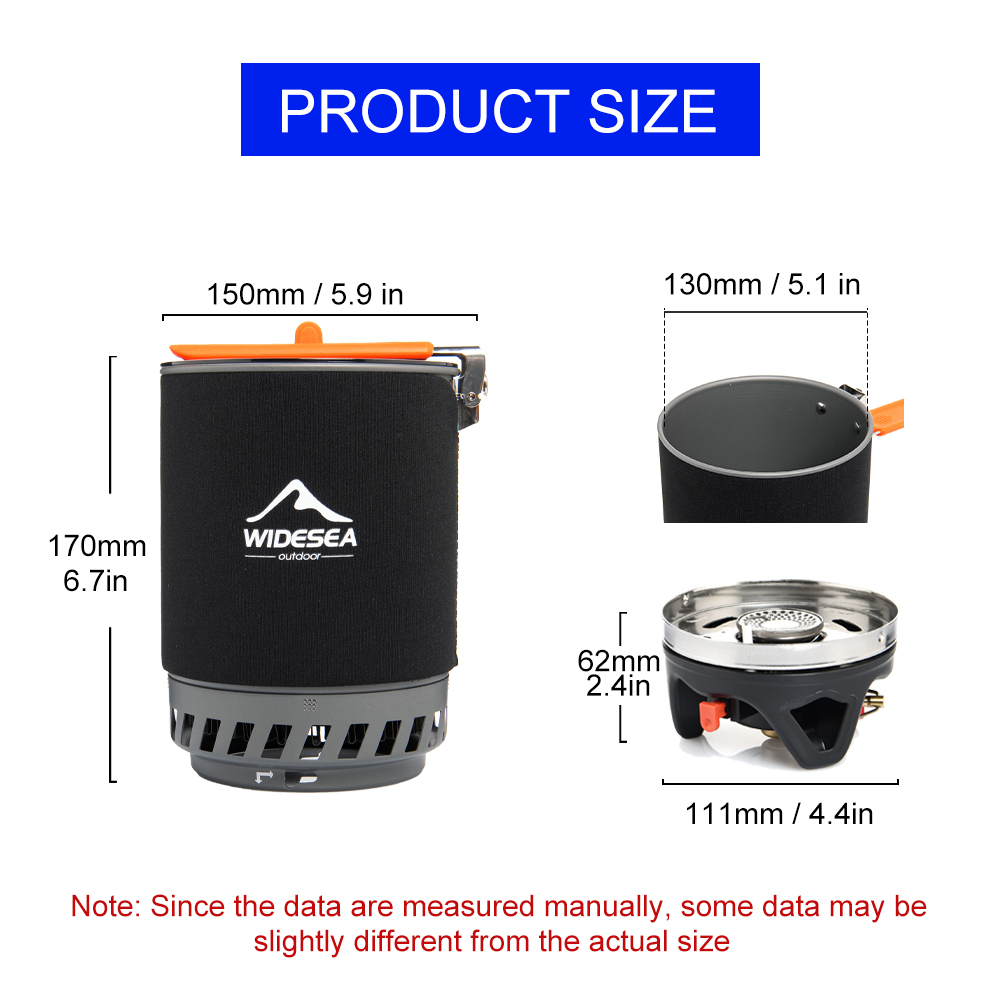 Widesea Camping Cooking System - Camping Cooking Pot Set recension och pris