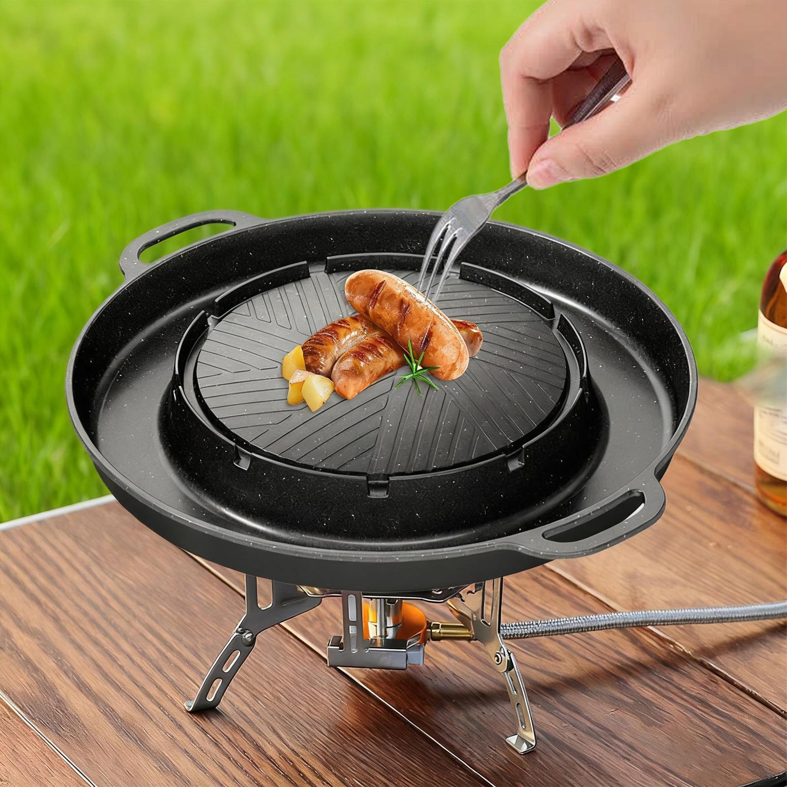 2-in-1 Grill & Hot Pan for Sto - Camping Cooking Top recension och pris