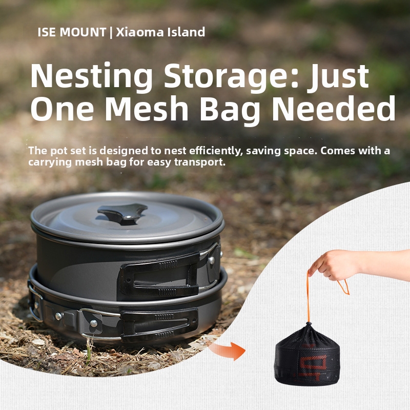 Portable Outdoor Camping 10Pcs - Camping Cooking Set Ds 308 recension och pris