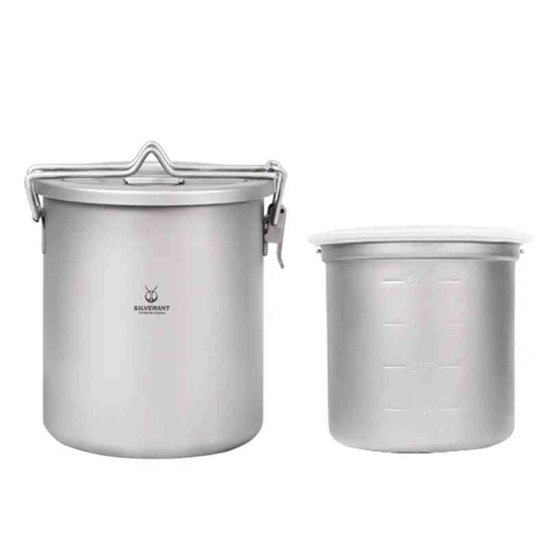 Silverant Camping Titanium Pot - Camping Cooking Pot Set recension och pris