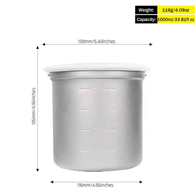 Silverant Camping Titanium Pot - Camping Cooking Pot Set recension och pris