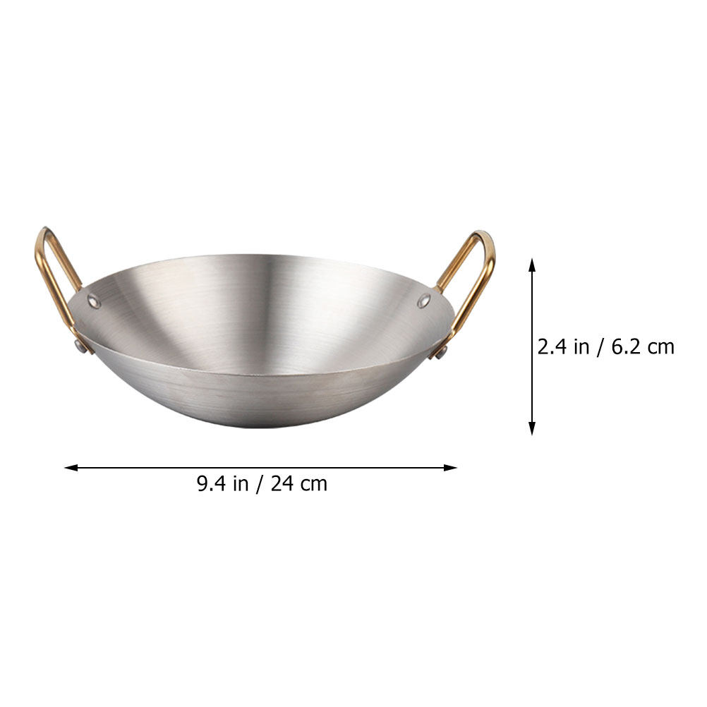 Stainless Steel Dry Pot Double - Camping Cooking Frying Pan recension och pris