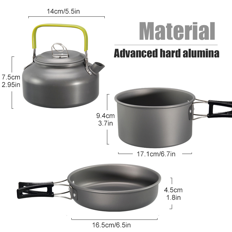 WESTTUNE Camping Cookware Kit  - Camping Cooking Pot Set recension och pris