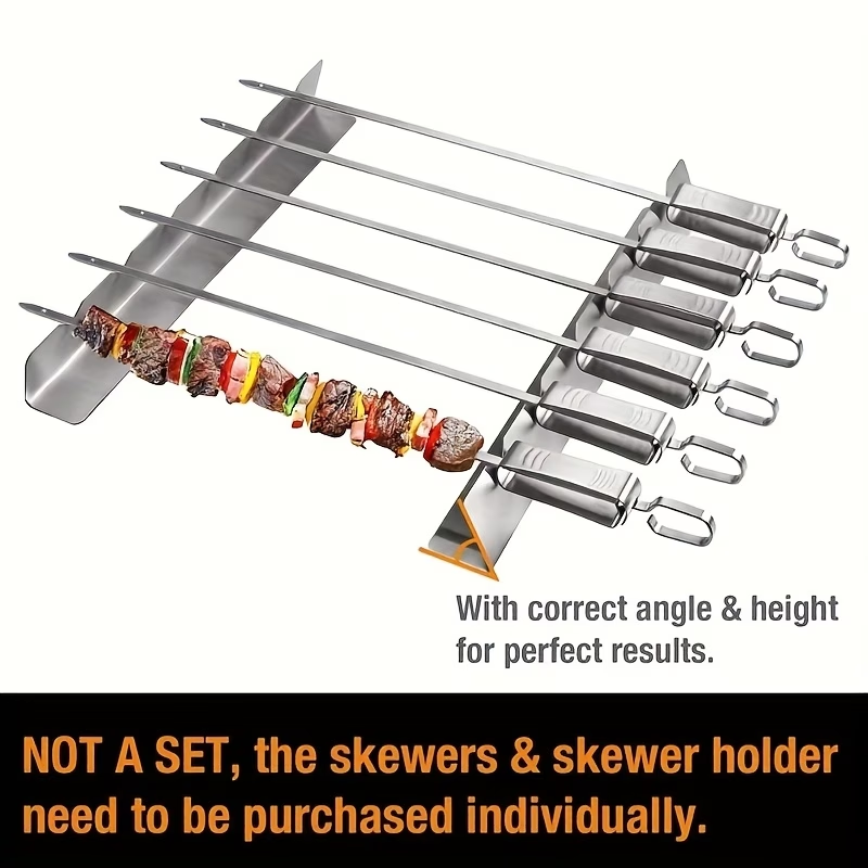 2 Pcs Stainless Steel Kebab Sk - Camping Cooking Utensil Holder recension och pris