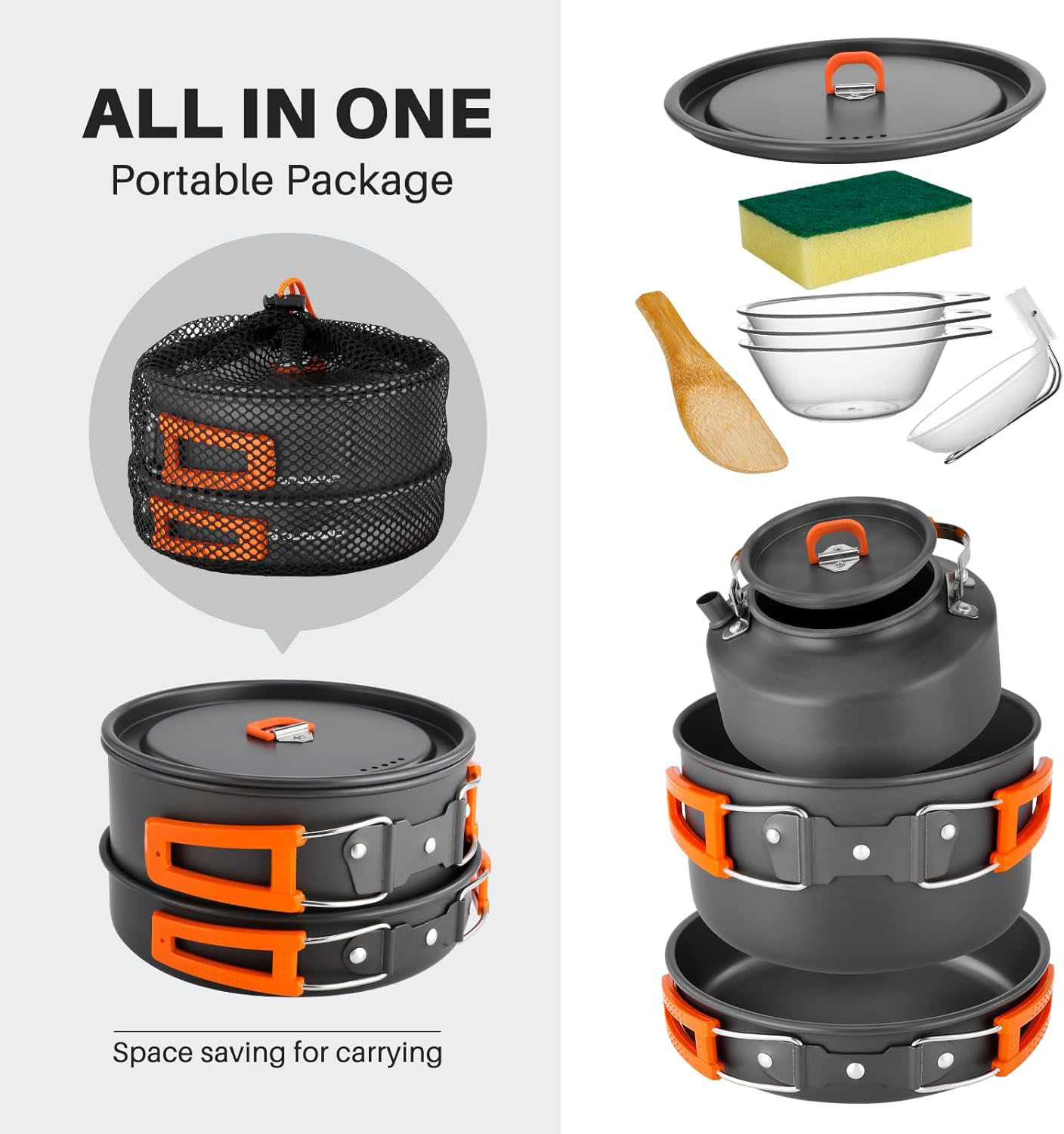 Camping Cookware Camping Pot a - Camping Cooking Pot Set recension och pris
