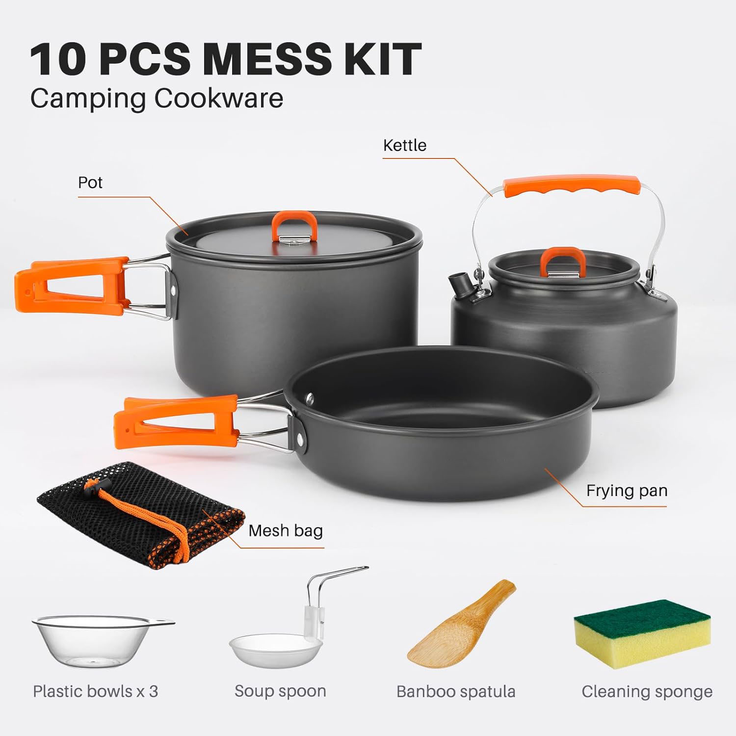 Camping Cookware Camping Pot a - Camping Cooking Pot Set recension och pris