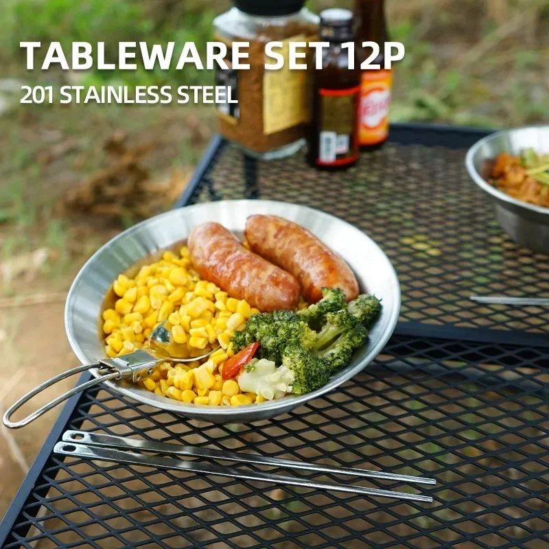 CLS&NOBANA 12PCS Outdoor Table - Camping Cooking And Dining Set recension och pris