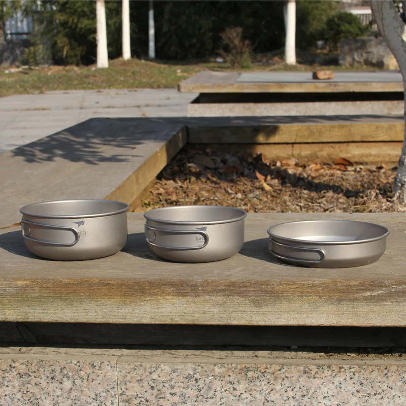 Keith 3PCS Titanium Cookware P - Camping Cooking Pan recension och pris