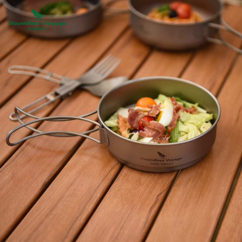 Pure Titanium Folding Handle P - Camping Cooking Frying Pan recension och pris