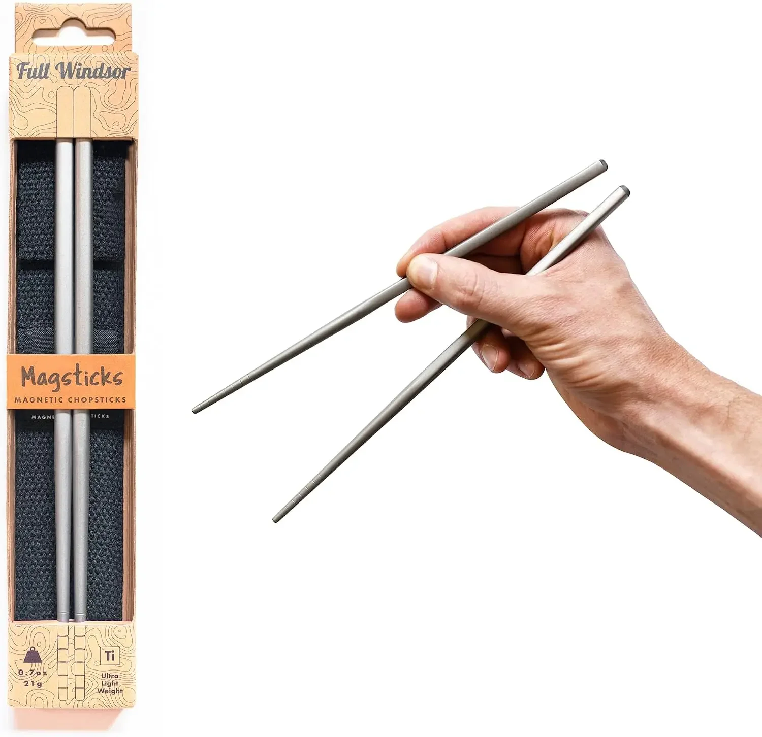 Magnetic titanium chopsticks,  - Camping Cooking And Dining Set recension och pris