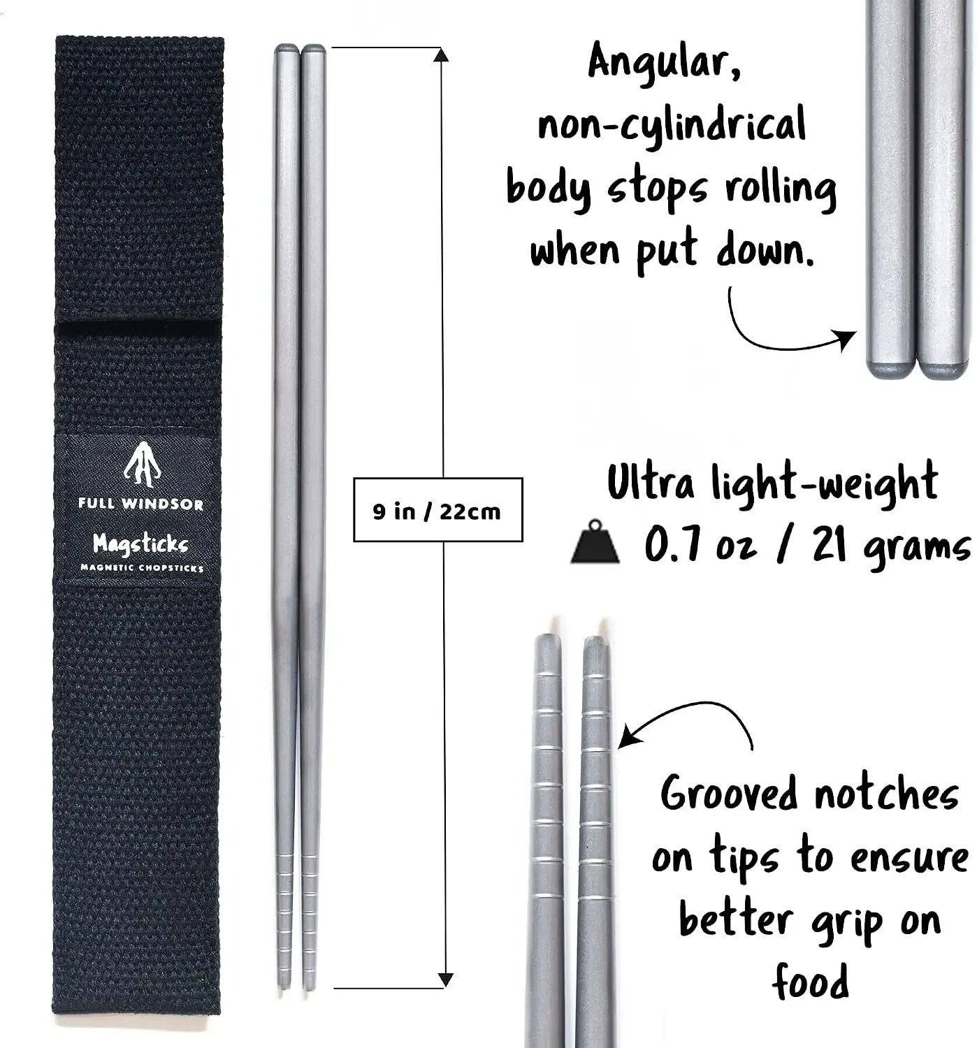Magnetic titanium chopsticks,  - Camping Cooking And Dining Set recension och pris